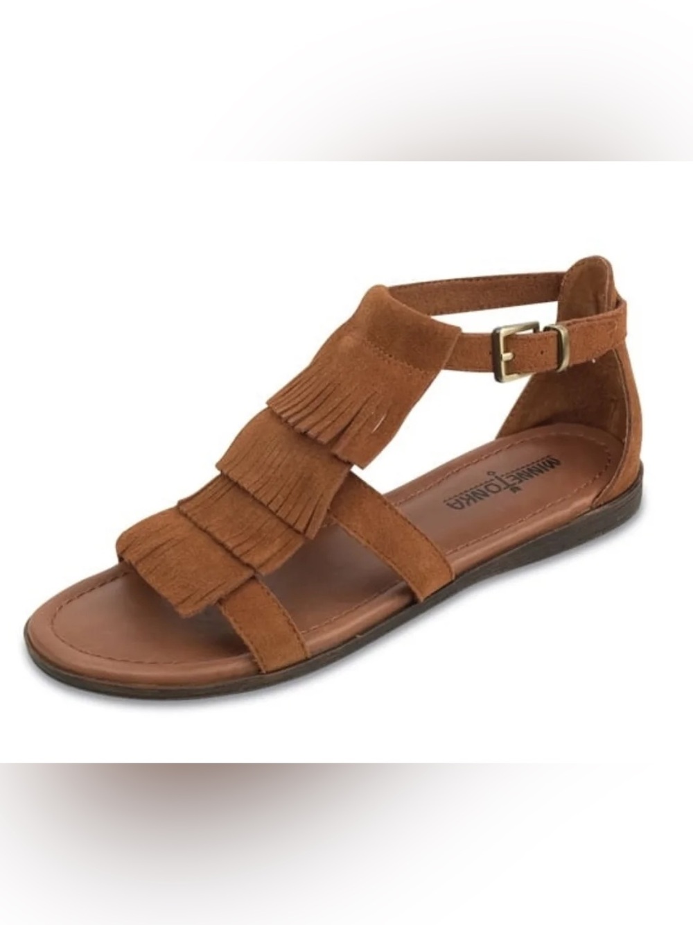 Suede Fringe Minnetonka Sandals